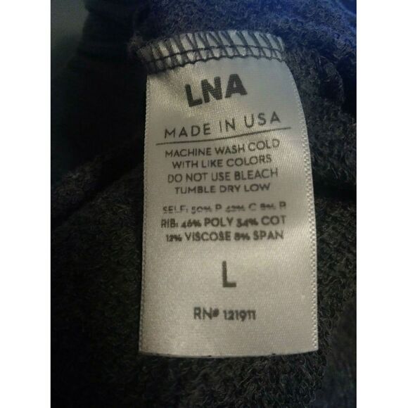 LNA Sweatpants Split Front Pockets Gray Size L‎ - Picture 8 of 8